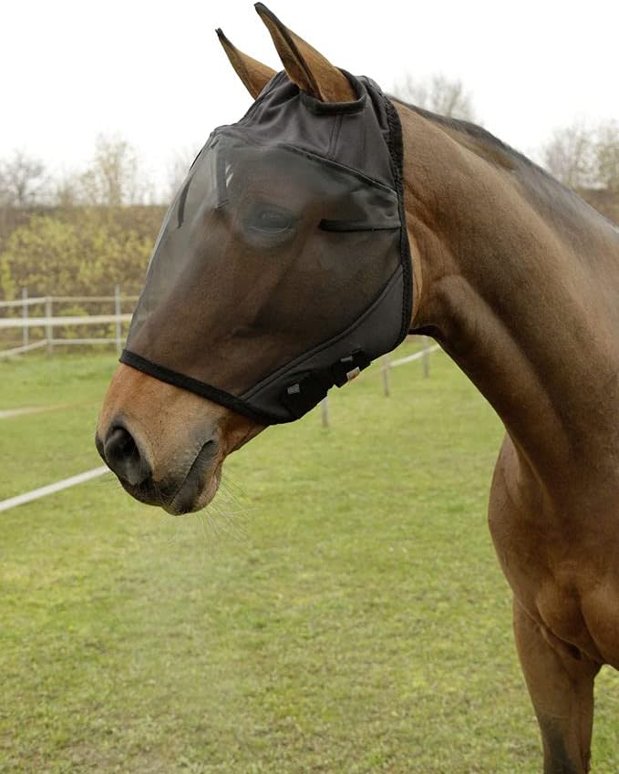 Masque pour chevaux anti-mouches de la marque Kerbl